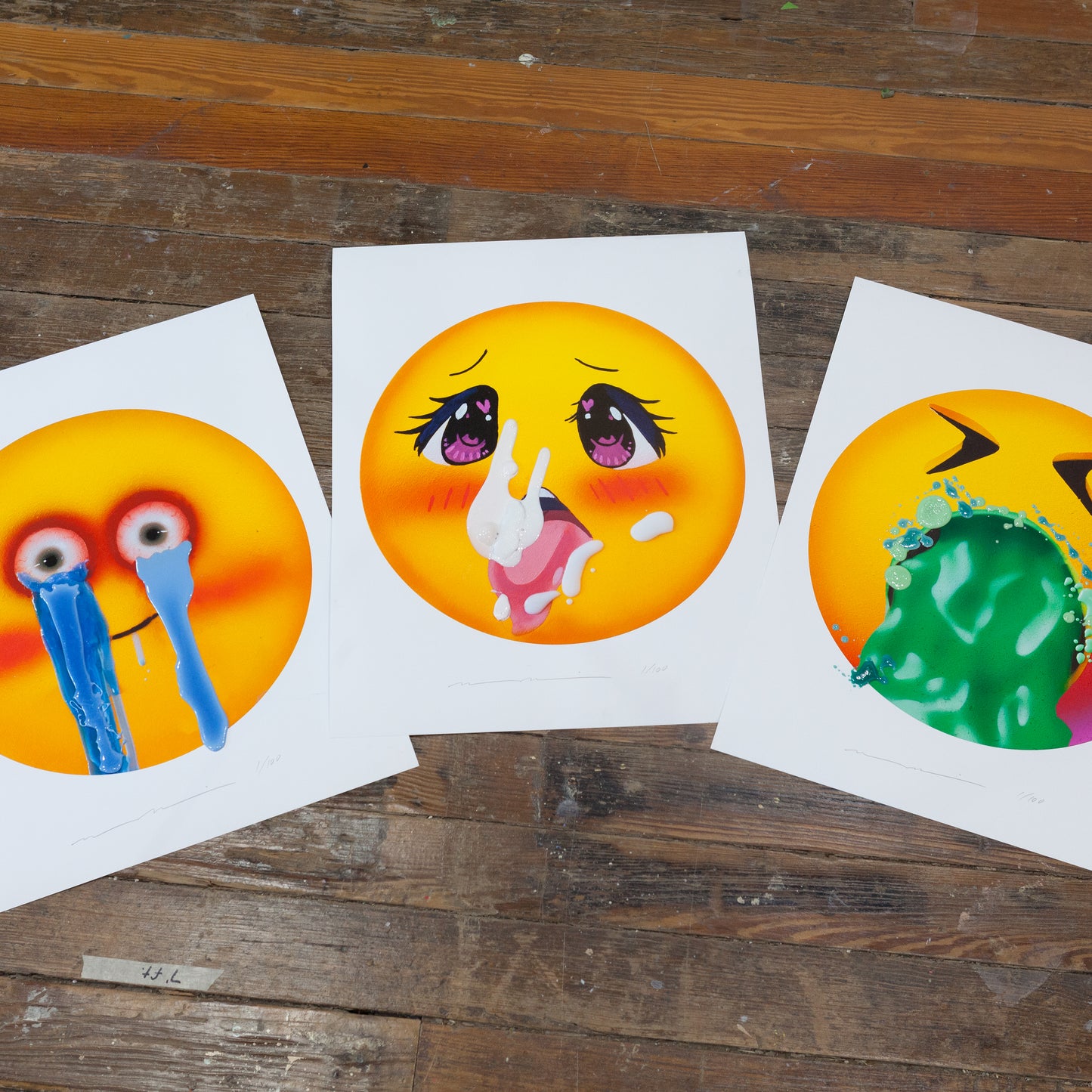 16x20 BUNDLE Cursed Emoji Prints