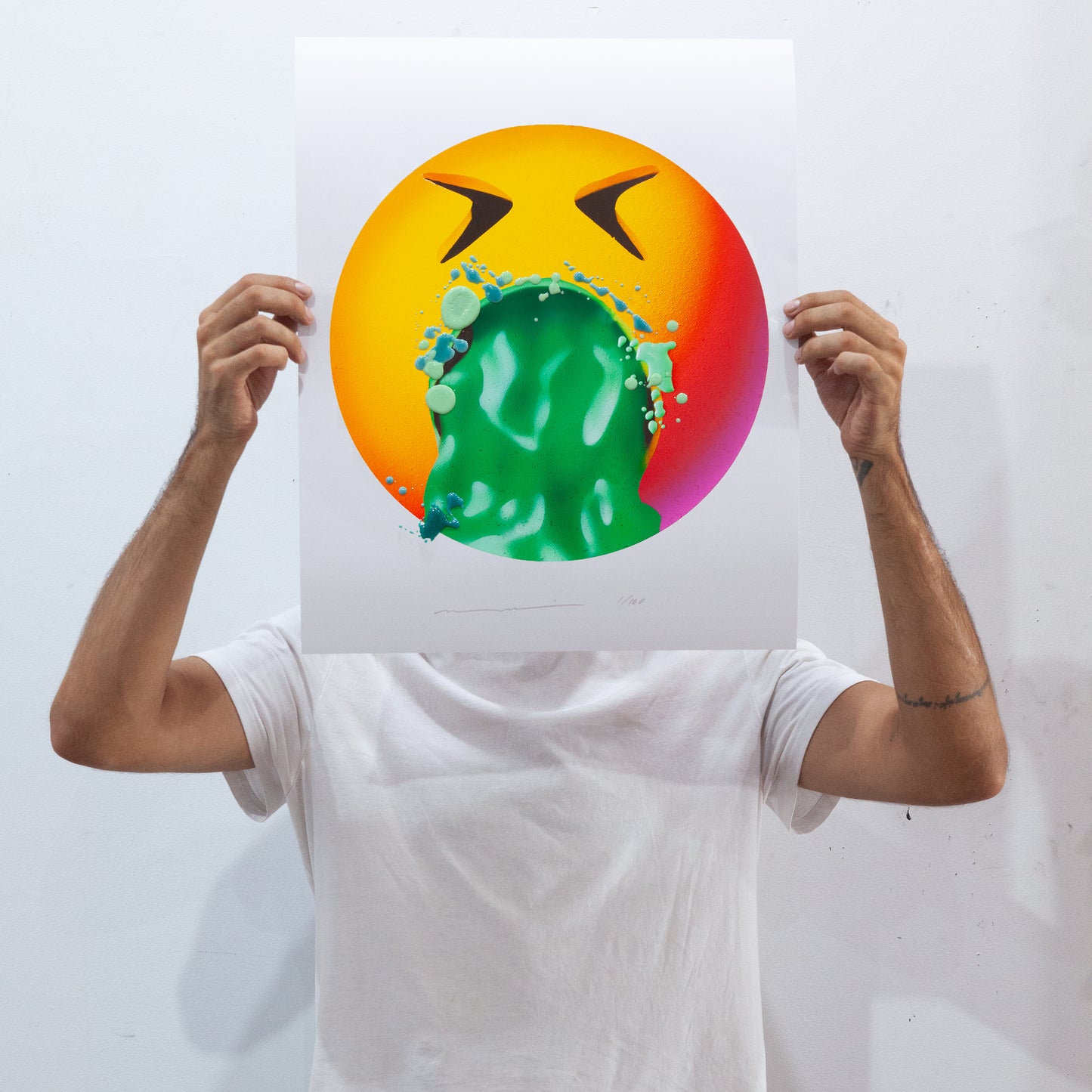 16x20 Cursed Emoji 11 Print